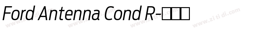 Ford Antenna Cond R字体转换